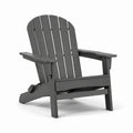 Adirondackstuhl Kunststoff Anthrazit 88cm x 76cm x 92cm