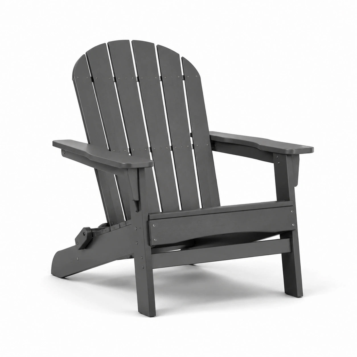 Adirondackstuhl Kunststoff Anthrazit 88cm x 76cm x 92cm