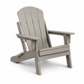 Adirondackstuhl aus recyceltem HDPE-Kunststoff Grau