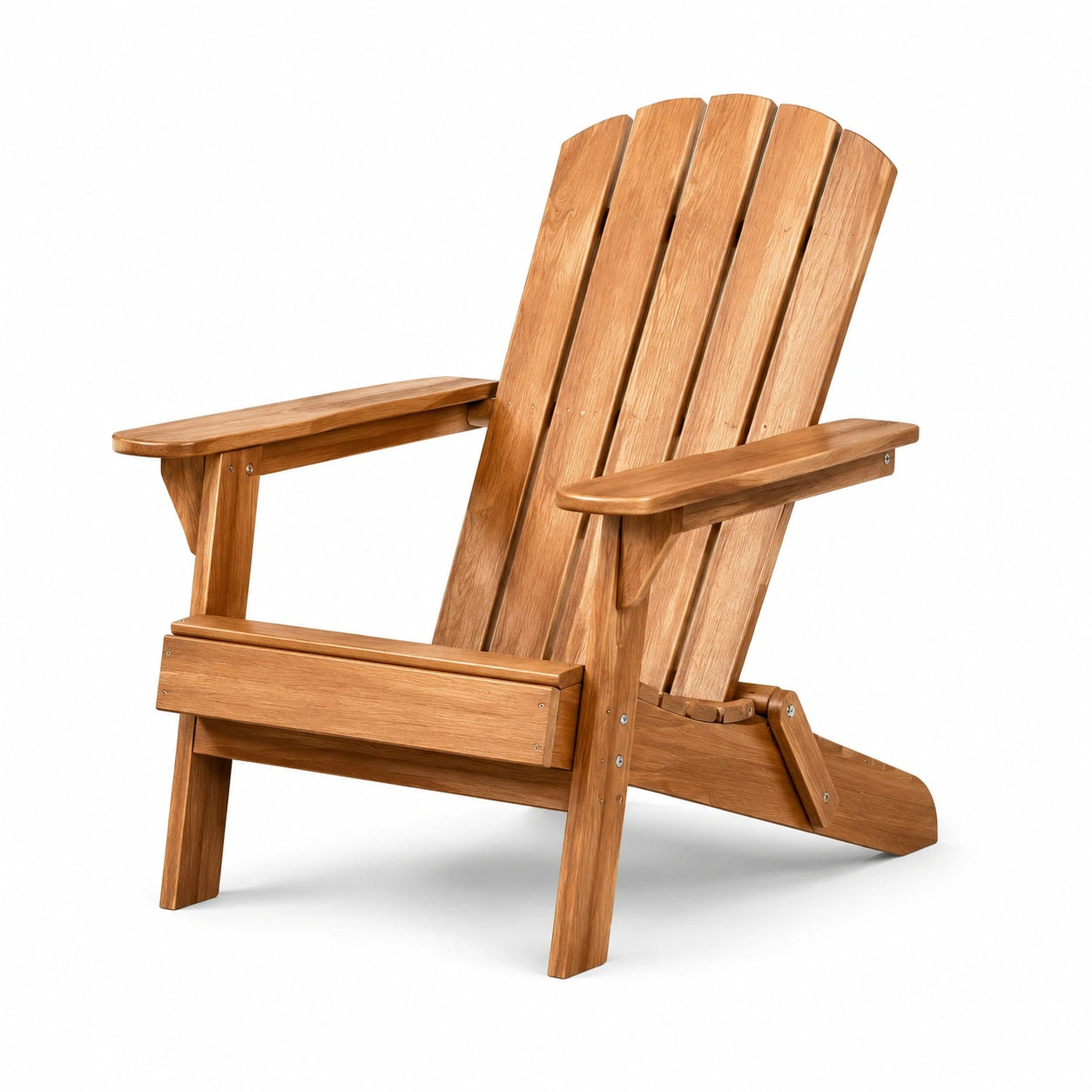 Adirondackstuhl aus Teakholz Natur 90 cm x 75 cm x 85 cm