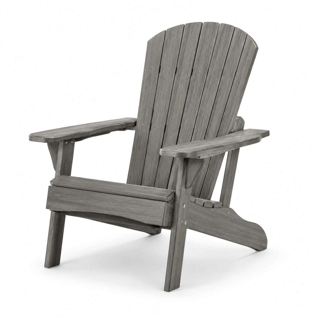 Adirondack Stuhl aus Kunststoff in Grau