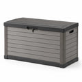 Gartenbox aus Kunststoff 117x45x57 cm Grau