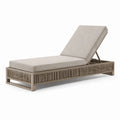 Aluminium Gartenliege mit Polyestergewebe Verstellbar Beige 200cm